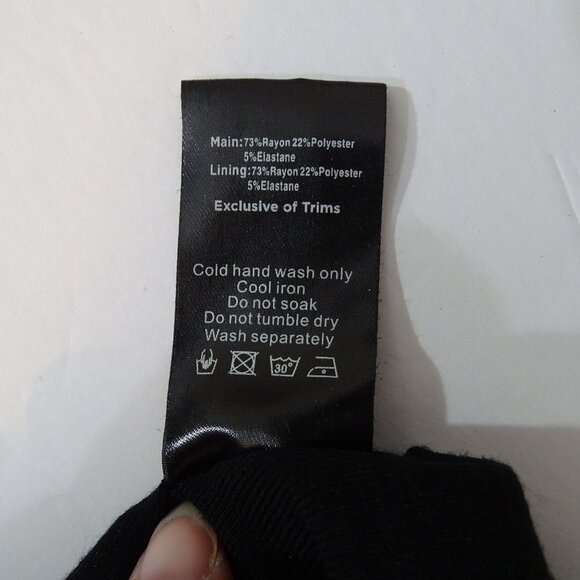 JGR STN Black Cut-Out One Shoulder Maxi Bodycon Sheath Dress Women Size 14 US 10 - Picture 8 of 12